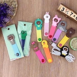 3 Bấm Cuộn Dây Tai Nghe, Sạc Điện Thoại Bấm Hoạt Hình