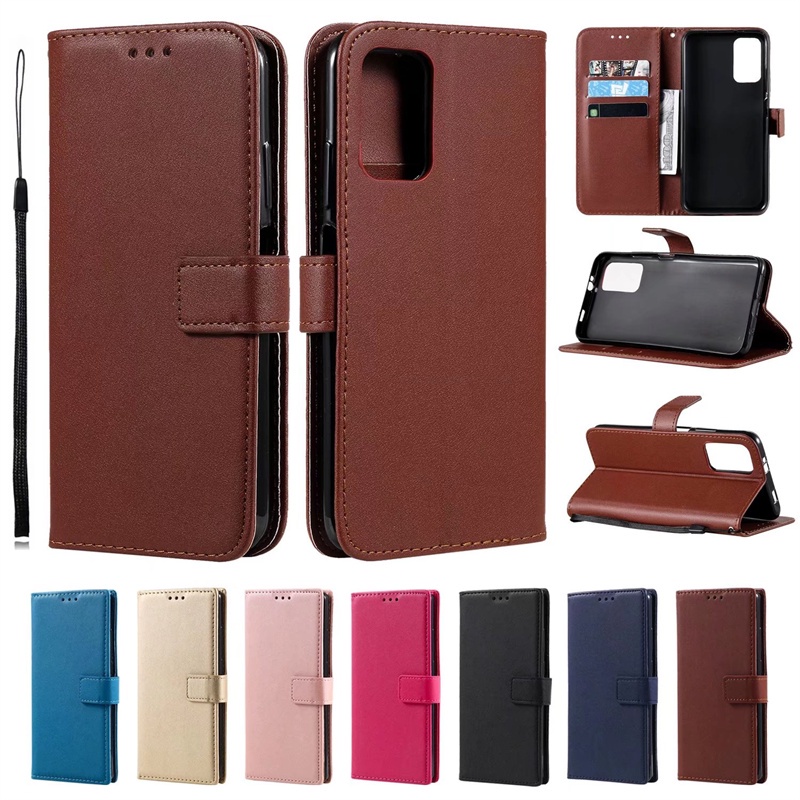 Dành Cho Samsung Galaxy s9 s10 Plus Lite s9 + s10 + A7 A9 2018 A750f A9s A9200 A91 M80s Bao Da Folio Bao Ví Đứng Flip Cover