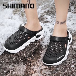 Shimano Câu Cá Mới Unisex Mùa Hè Xăng đan Ngoài Trời Cho Nam Thời Trang Đế Dày Dép Có Lỗ Cho Nữ Đi Biển Xăng đan Eva