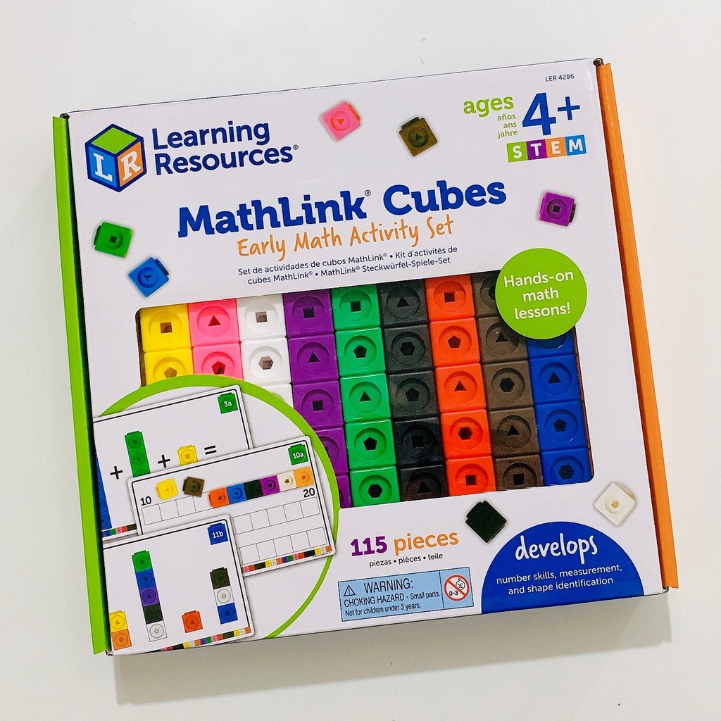 [Hàng nhập khẩu Mỹ] Bộ học toán - MathLink® Cubes Early Math Activity ...