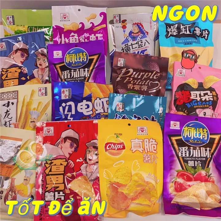 Đồ ăn nhẹ giải trí và thư giãn 10-20 GÓI Đồ ăn vặt cay, set đồ ăn vặt, đồ ăn vặt ngon,bánh