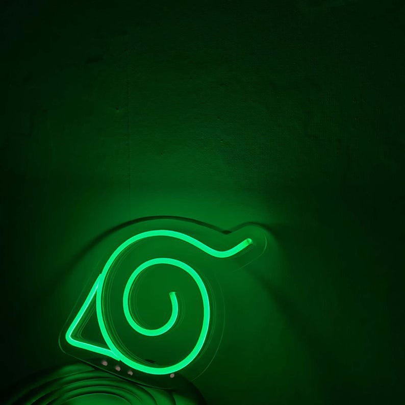 Đèn led neon trang trí, biểu tượng làng lá - decor phòng ngủ, đèn tiktok...[Kích thước 20x26 cm]