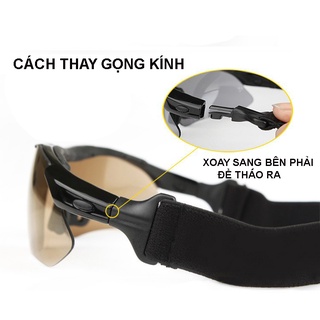 Bộ Kính Xe Đạp Thể Thao 5 In 1 Phân Cực,Chống Tia UV Đạp Xe,Leo Núi Dã Ngoại Đại Nam Sport (Có Hộp)