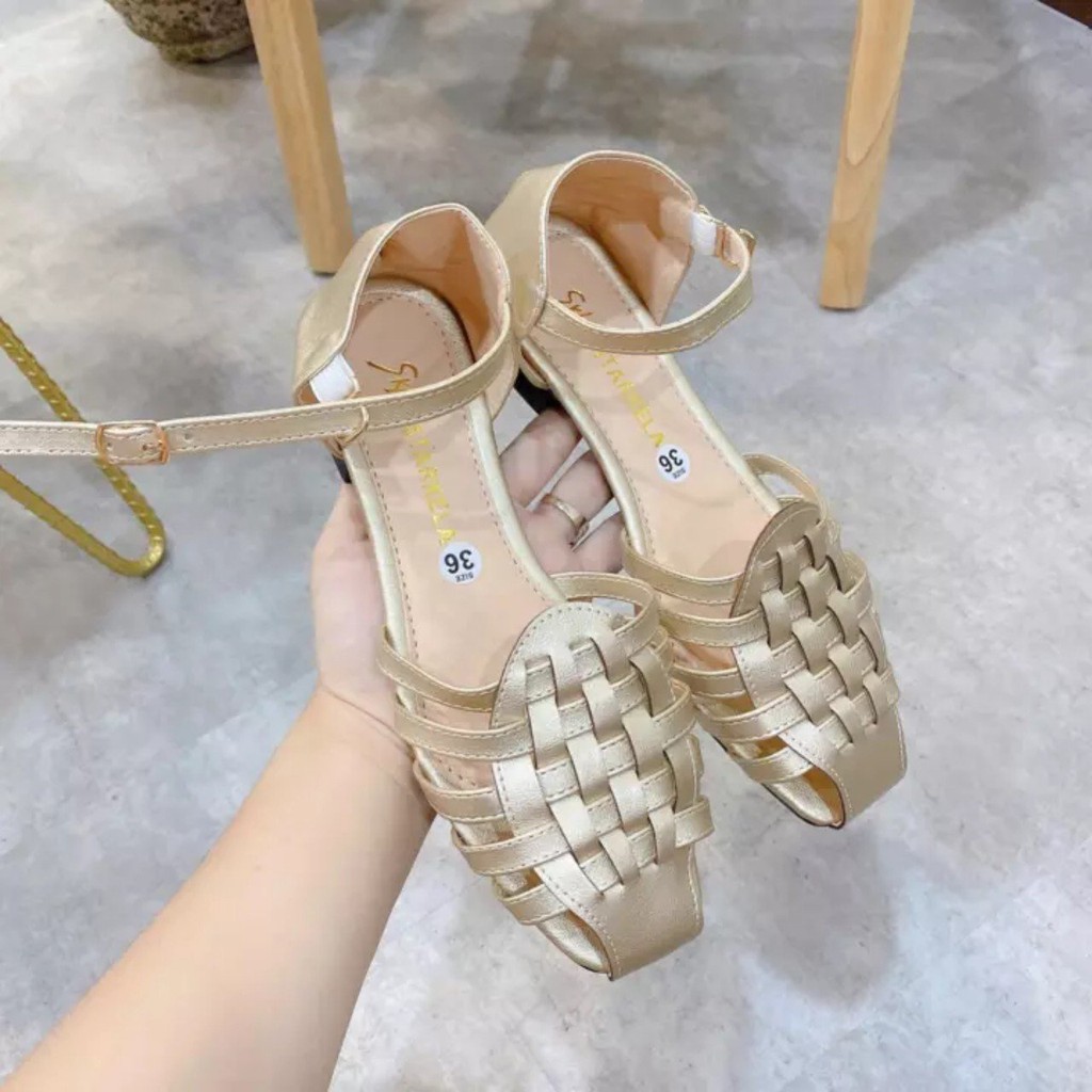 GIÀY SANDAL NỮ ĐẾ BỆT RỌ CARÔ | Shopee Việt Nam