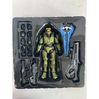 18cm Re: Chỉnh sửa Halo 1 / 12 Tỉ lệ Master Chief Infinite Mjolnir Mark VI Gen3 Hình nhựa Pvc có thể tháo rời