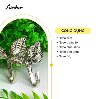 Móc Treo Núm Vén Rèm Cửa Bằng Sắt Hình Lá NV04