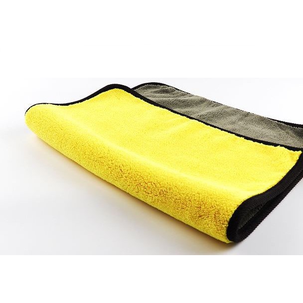 Khăn Lau Xe Ô Tô – Khăn Microfiber Lau Xe Hơi Màu Vàng 2 Lớp Siêu Thấm Hút Cực Dày Chuyên Dụng Cho Ô Tô PKN-0013