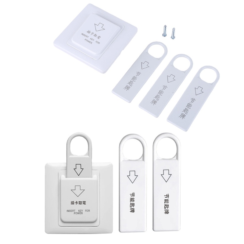 Công tắc thẻ từ tính 86 loại kèm 3 thẻ chuyển đổi tiết kiệm năng lượng dùng cho nhà ở / khách sạn