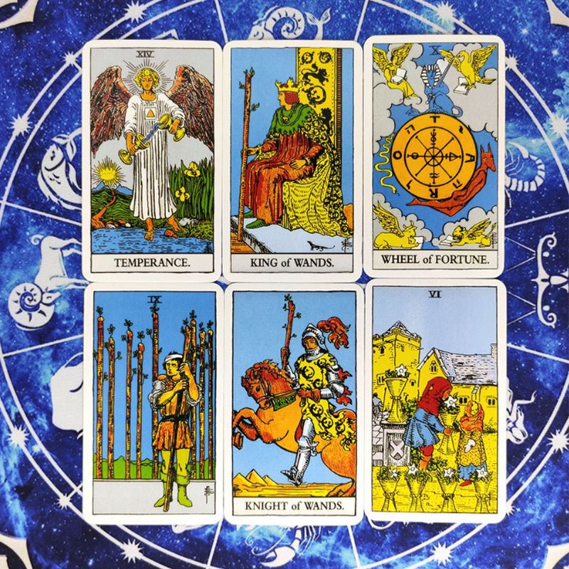 Nhãn dán / bộ bài tarot Rider Waite Smith Waite tiêu chuẩn chất lượng cao 7x12cm