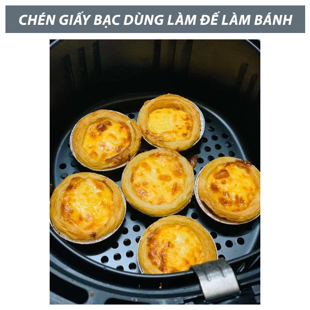 Product image Chén nhôm Ftc chén giấy bạc 30ml nướng hàu, nướng bánh, làm thạch siêu tiện dụng Y1A 8