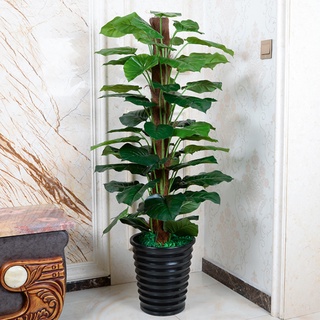 Cây giả - cây trầu bà leo giả 1m6, 63 lá (loại 1) decor, trang trí nhà cửa, văn phòng