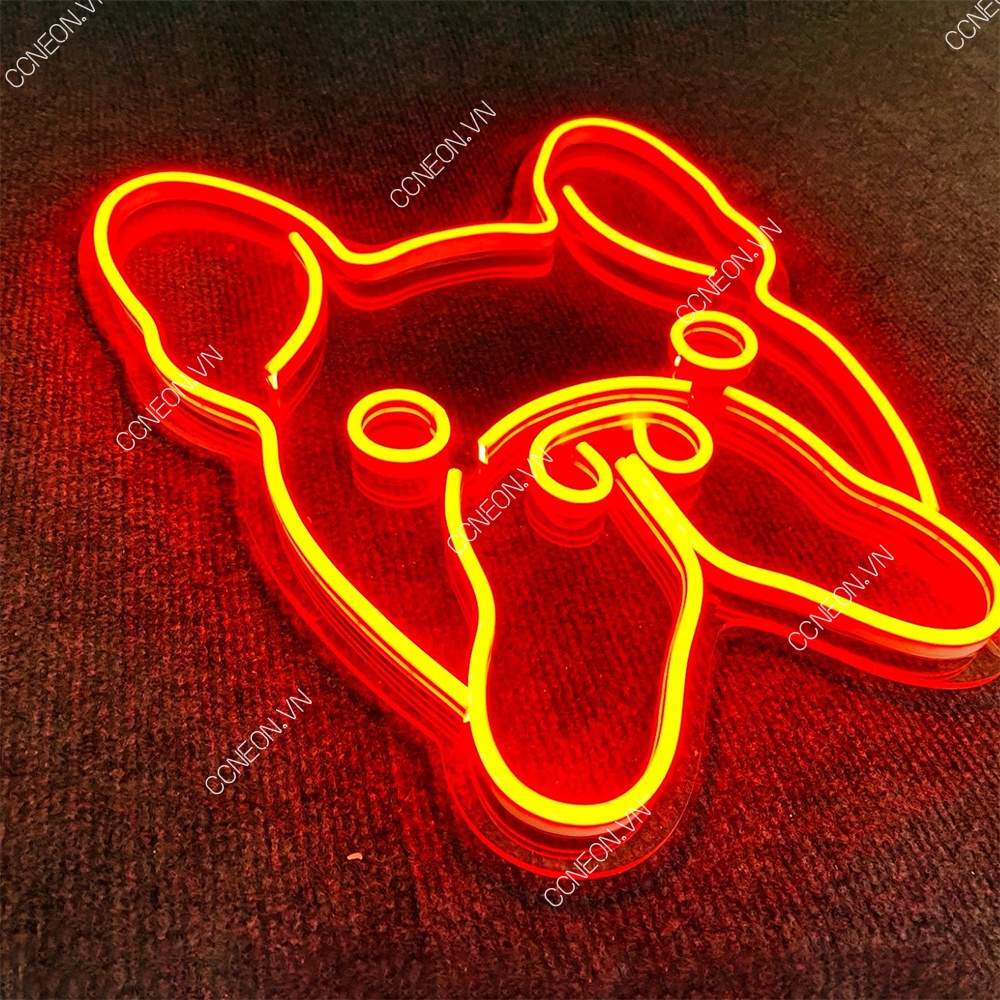Đèn Trang Trí Phòng Led Neon Sign Mặt Cún