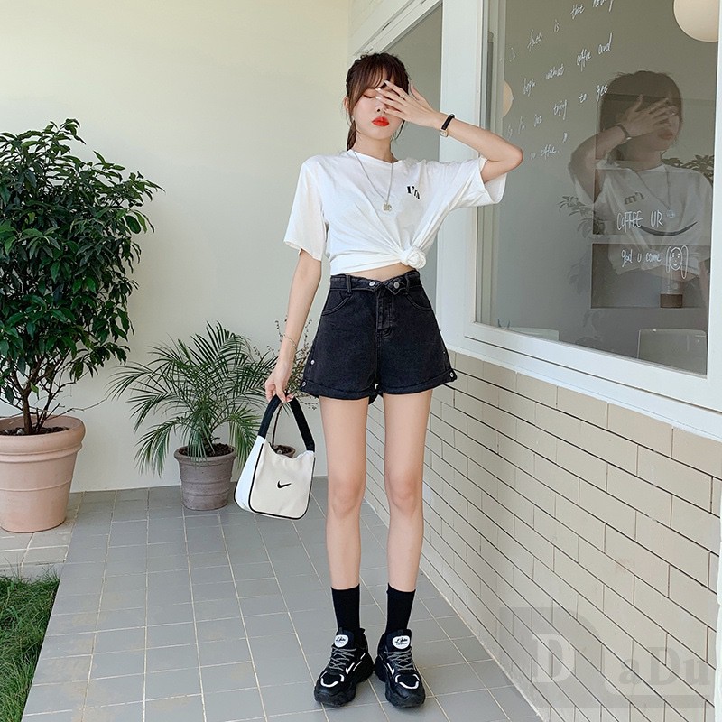 Ảnh Quần Short Jean Ống Rộng Thời Trang Mùa Hè Hàng Mới 4
