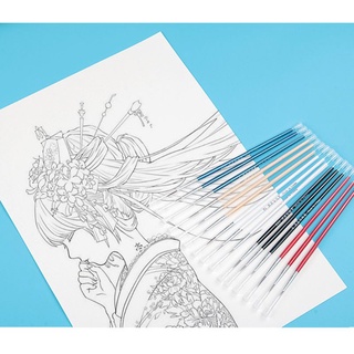 Set 3 cọ vẽ tranh sơn dầu 0 00 000 sợi nylon chuyên nghiệp