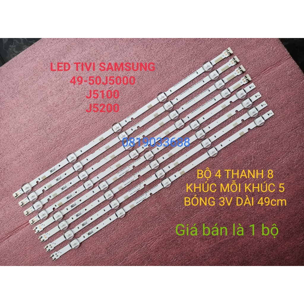 2. Bảng Giá Thay Đèn LED Tivi Samsung Theo Kích Thước