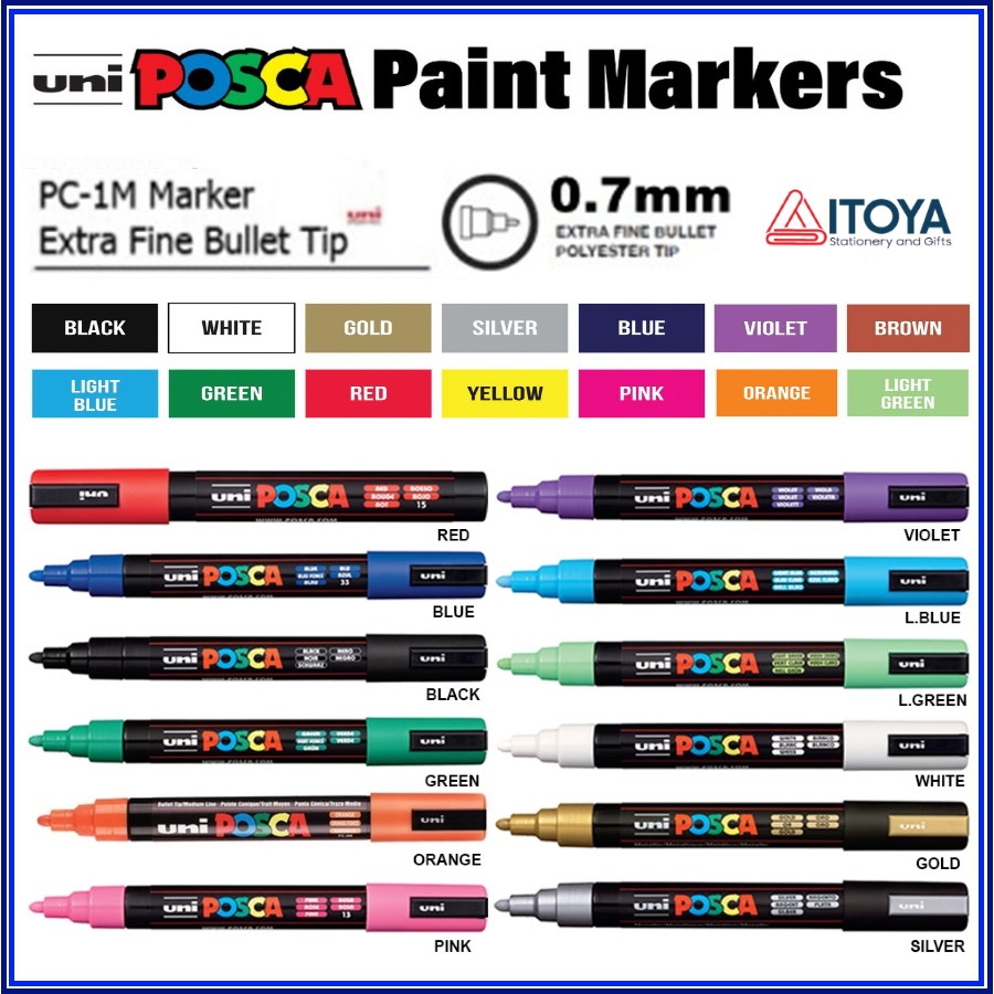 Bút Paint Marker Uni Posca PC-1M | Shopee Việt Nam