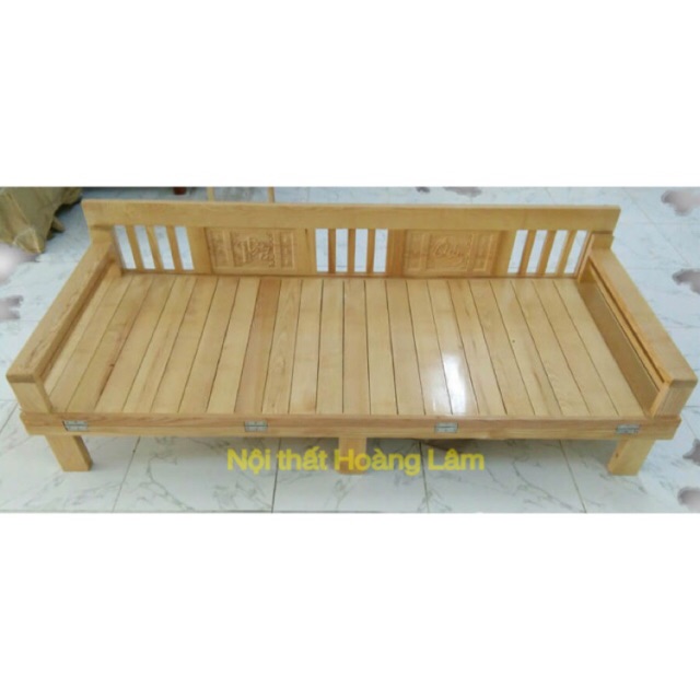 Mã Lifebka5 Giảm 10% Tối Đa 1 Triệu Đơn 500K] Giường Gấp Thành Ghế Gỗ Sồi |  Shopee Việt Nam