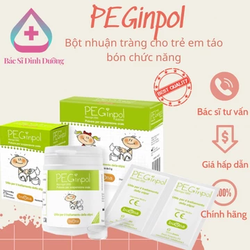 [Chính Hãng] PEGinpol - Giúp nhuận tràng, làm mềm phân. Hỗ trợ táo bón cấp và mãn tính, rối loạn nhu dộng ru