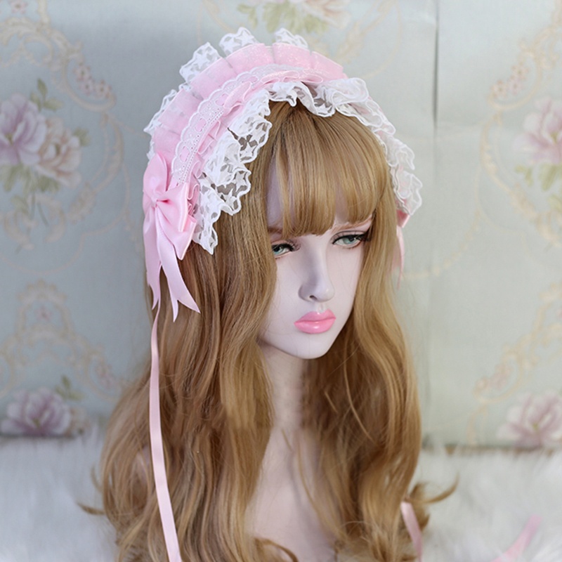 Băng Đô Hình Ngôi Sao Phối Ren Phong Cách Gothic Lolita 1