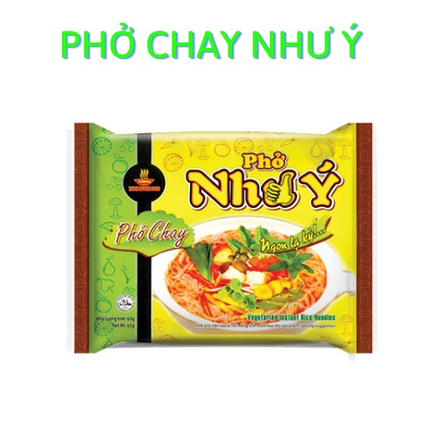 (Free Ship)Thùng 30gói Phở Như Ý 2 loại chay + mặn (bò)
