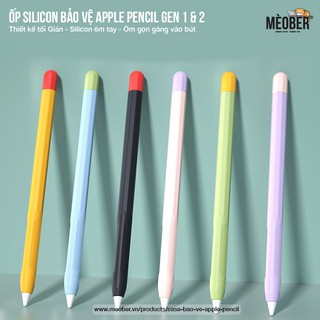 Case bảo vệ Táo Pencil thế hệ 1 và 2, chất liệu silicon cao cấp, ốp cover Táo Pencil Pastel (6 màu)