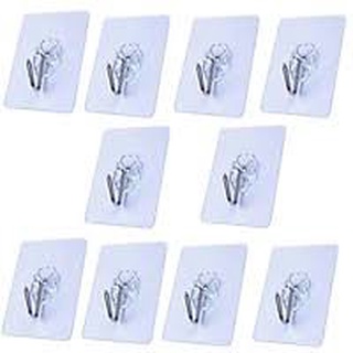 Móc dán tường chịu lực siêu dính treo đồ trong suốt 6x6cm 88037