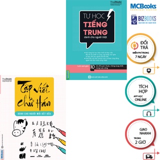Combo Sách - Tập viết chữ hán dành cho người mới bắt đầu + Tự Học Tiếng Trung Dành Cho Người Việt - MCBooks
