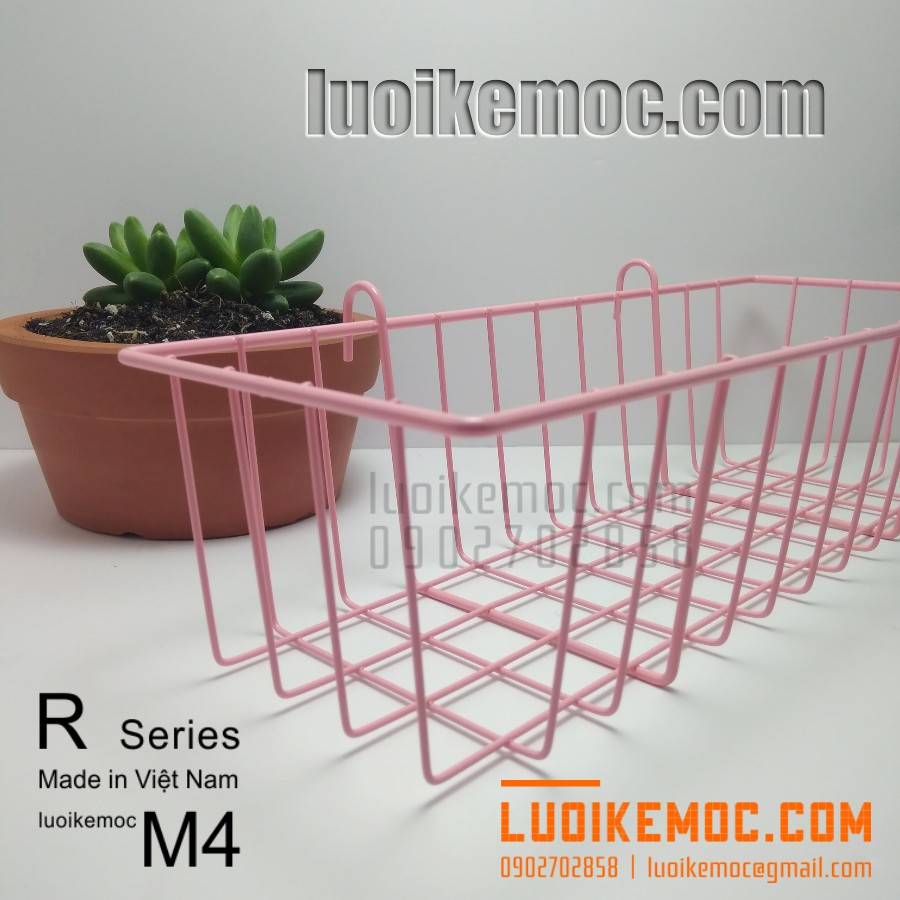 Rổ Treo Lưới M4 Hồng - Kích thước: 31*11.5*8cm - LUOIKEMOC | Shopee ...