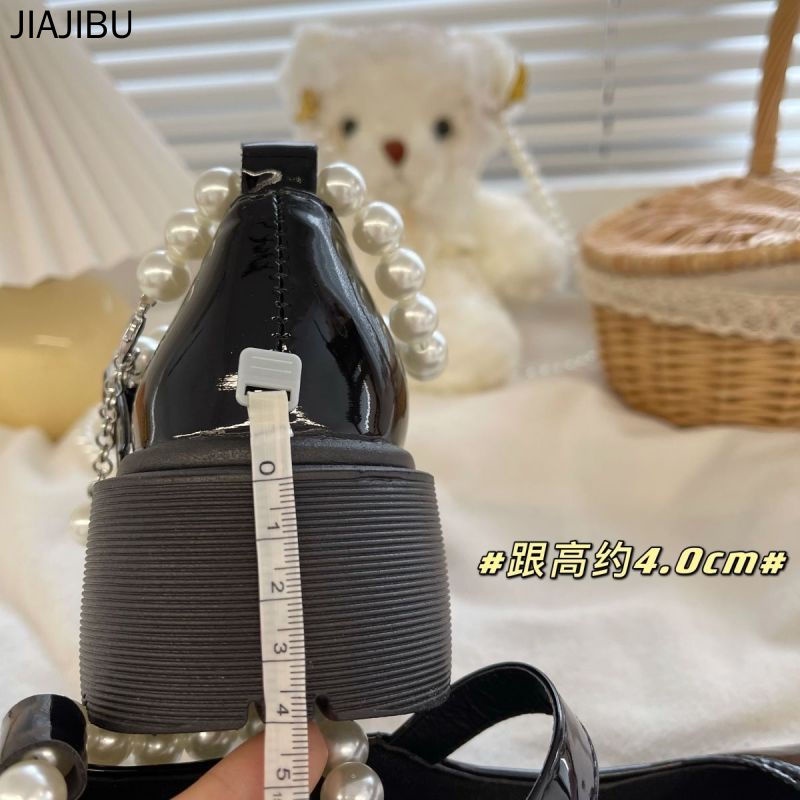 Size 35-44 Giày Lolita Màu Đen Phong Cách Hàn Quốc Thời Trang Giày Nữ Cỡ Lớn Giày Da Học Sinh Japanese Versatile Lolita Mary Jane Shoes British College Style Platform Small Leather Shoes Giày Công Chúa Đế Mềm Ngọc Trai Pháp Giày Cosplay Beige Doll Shoes