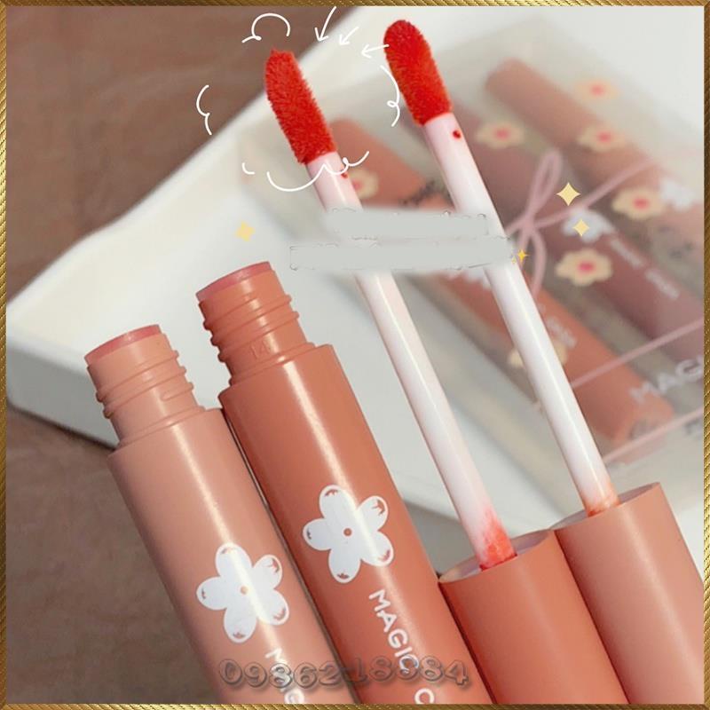 Bộ 3 cây son kem lì Magic Casa Kapok Mousse Lip Glaze Set G4932