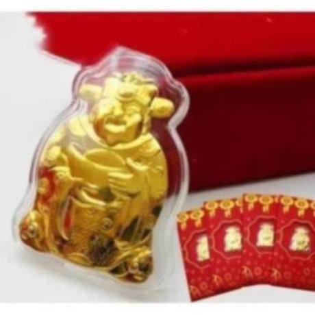 Bao Lì Xì Thần Tài mạ vàng may mắn
