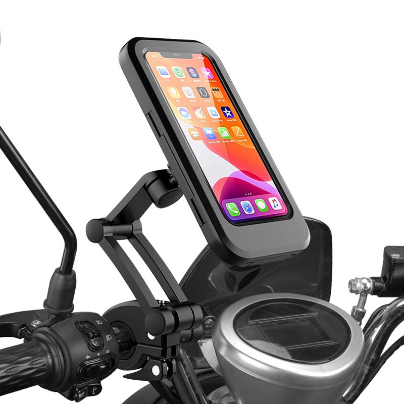 Giá đỡ điện thoại xe Máy, xe Đạp: chống nước xoay 360 độ