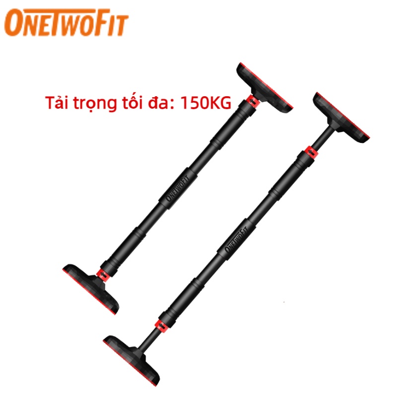 OneTwoFit thanh xà đơn gắn cửa Treo Tường Thanh ngang có thể điều chỉnh Thép rắn trọng xà đơn gắn tường 67-100cm OT160