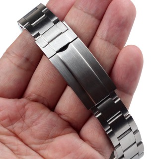 Vòng đeo tay dây đeo đồng hồ bằng thép không gỉ bạc 20mm 21mm