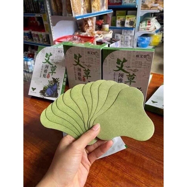 Hộp 12 Miếng Dán Ngải Cứu Vai Gáy Giảm Đau Cổ Vai Gáy, Thải Độc