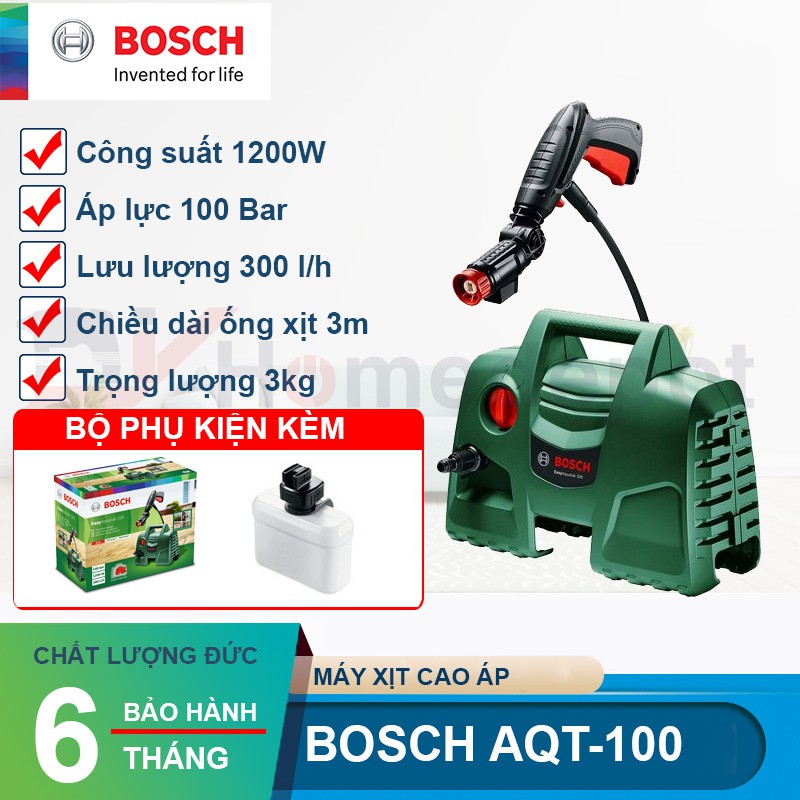 Máy xịt rửa cao áp Bosch Aquatak 100