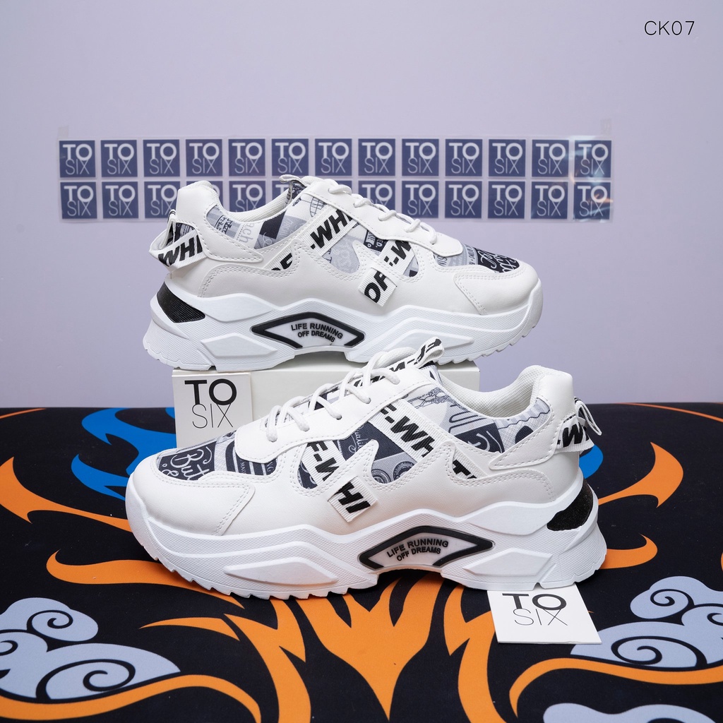 Giày Thể Thao Nam Cao Cấp TOSIX Sneaker Off White Đế Độn 5cm Mã CK07 ...