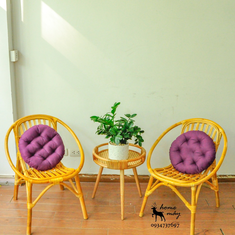Bàn mây, ghế mây tre  đan cao cấp kết hợp bàn mây, phù hợp làm bàn ghế decor / ban công gia đình HOME MÂY