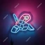 Đèn Trang Trí Phòng Led Neon Hình Porygon (Đèn Led Neon Phim Hoạt Hình Pokemon)