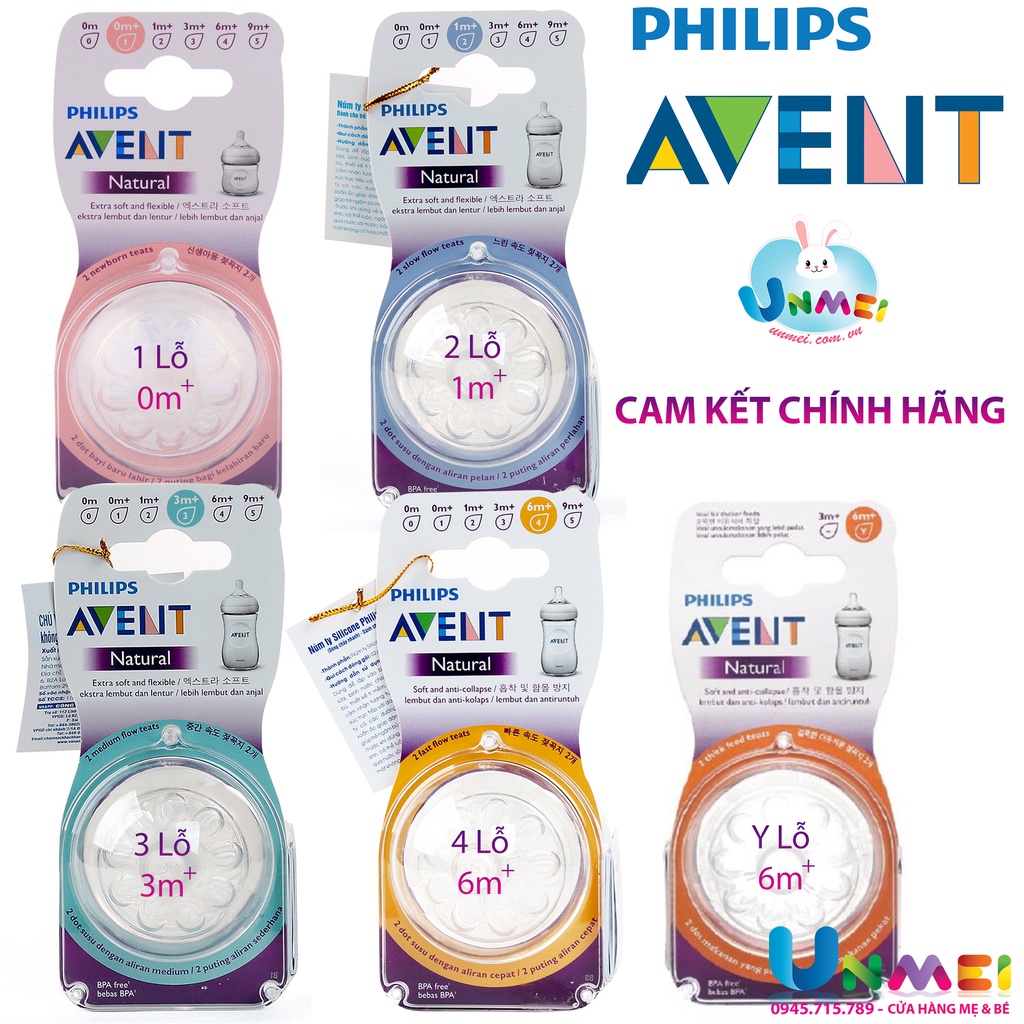 [CHÍNH HÃNG] Philips Avent - NÚM TI AVENT NATURAL CỔ RỘNG, Núm Vú Thay ...