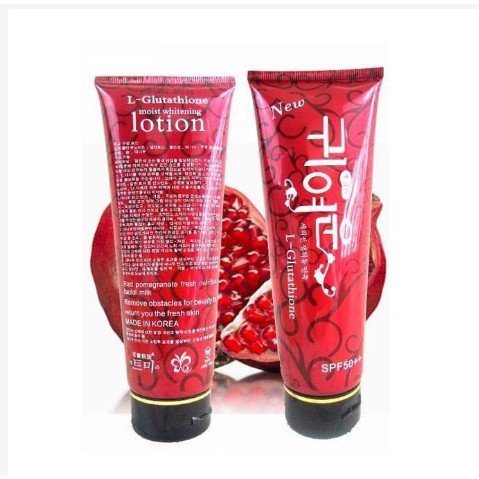 l glutathione moist whitening lotion korea L-GLUTATHIONE Red Pomegrate SPF50 Korean Moisturizing Spf50 Lotion Moisturizing Sun Protection Lotion - Lazada AIDA Glutathione Brightening Glow Facial