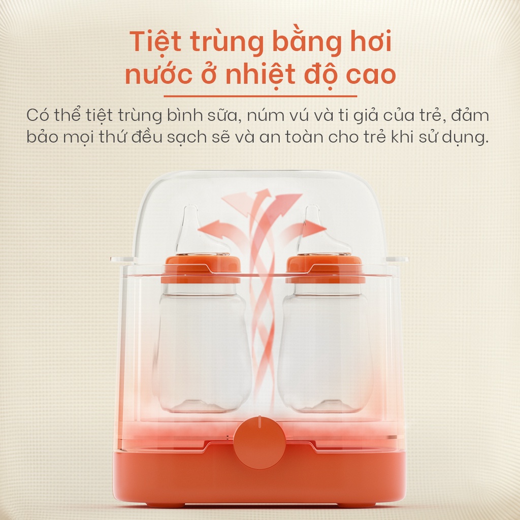 Ảnh Máy hâm sữa tiệt trùng, rả đông, giữ ấm Yoboo YB-0041 thiết kế 2 ngăn 3in1 làm nóng thức ăn - Hàng Chính Hãng 2