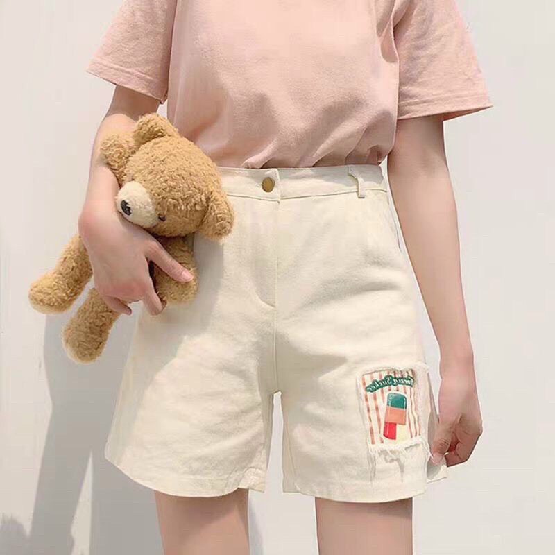 Quần short kaki nữ cao cấp JL JohnsonLi, lưng cao, nhiều màu lựa chọn thoải mái