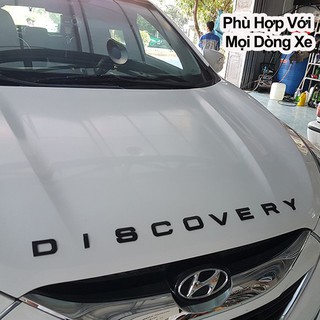Chữ DISCOVERY Nổi 3D Trang Trí Ô Tô – Có Sẵn Keo Dán