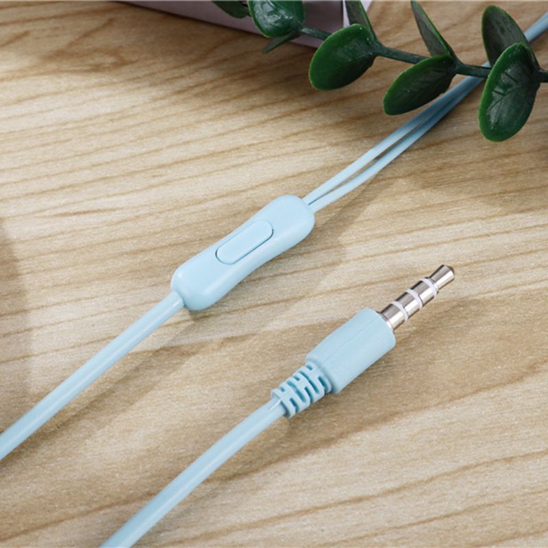 Tai nghe nhét tai có micro tích hợp kiểu dáng thể thao có dây âm siêu trầm 3.5 mm hỗ trợ rảnh tay
