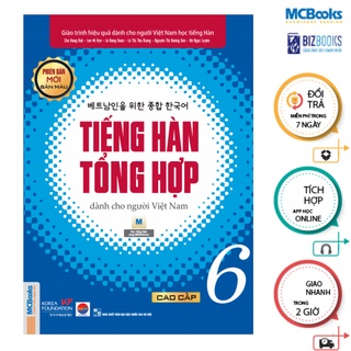 Sách - Combo Tiếng Hàn Tổng Hợp Cao Cấp 5 Và 6 Sách Bài Học (bản màu) - MCBooks Chính Hãng