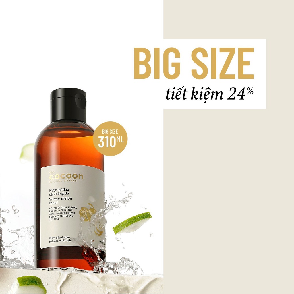 Toner Nước Bí Đao Cân Bằng Da Cocoon 140ml - 310ml | Shopee Việt Nam