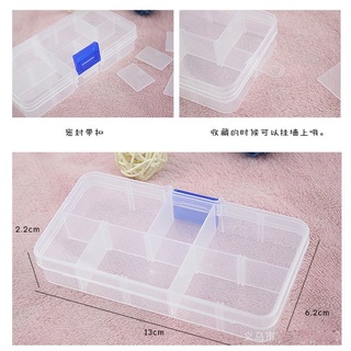 hộp nhựa đựng phụ kiện nhiều ngăn nhỏ - đựng charm , đá nail