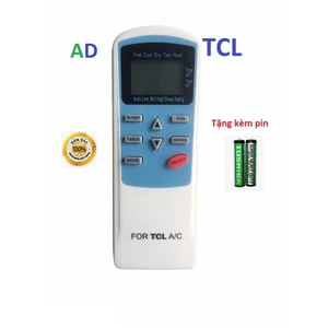 ĐIỀU KHIỂN ĐIỀU HÒA TCL TCL 9000BTU MẶT XANH - TẶNG KÈM PIN - REMOTE ĐIỀU KHIỂN MÁY LẠNH TCL 1 NÚT ĐỎ