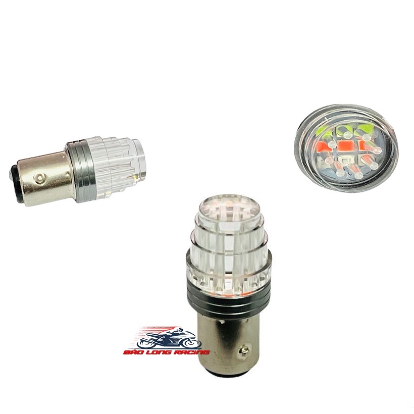 Bóng chớp F1 9 Tim LED chạy 7 màu mẫu mới gắn xe máy siêu sáng chớp nháy liên tục siêu rẻ đẹp